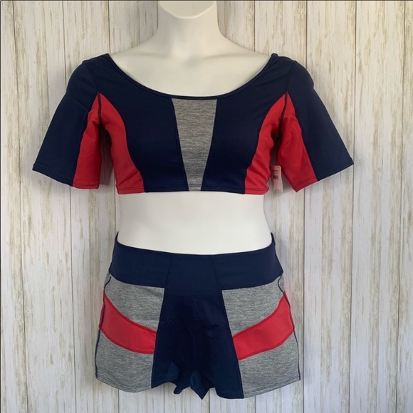 NWT Free People Six Pack Set Shorts & Crop Top - Picture 2 of 5